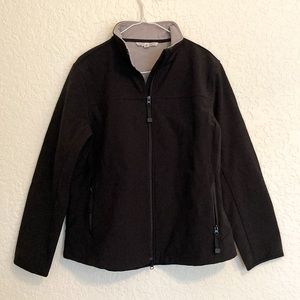 New port authority black zip up jacket